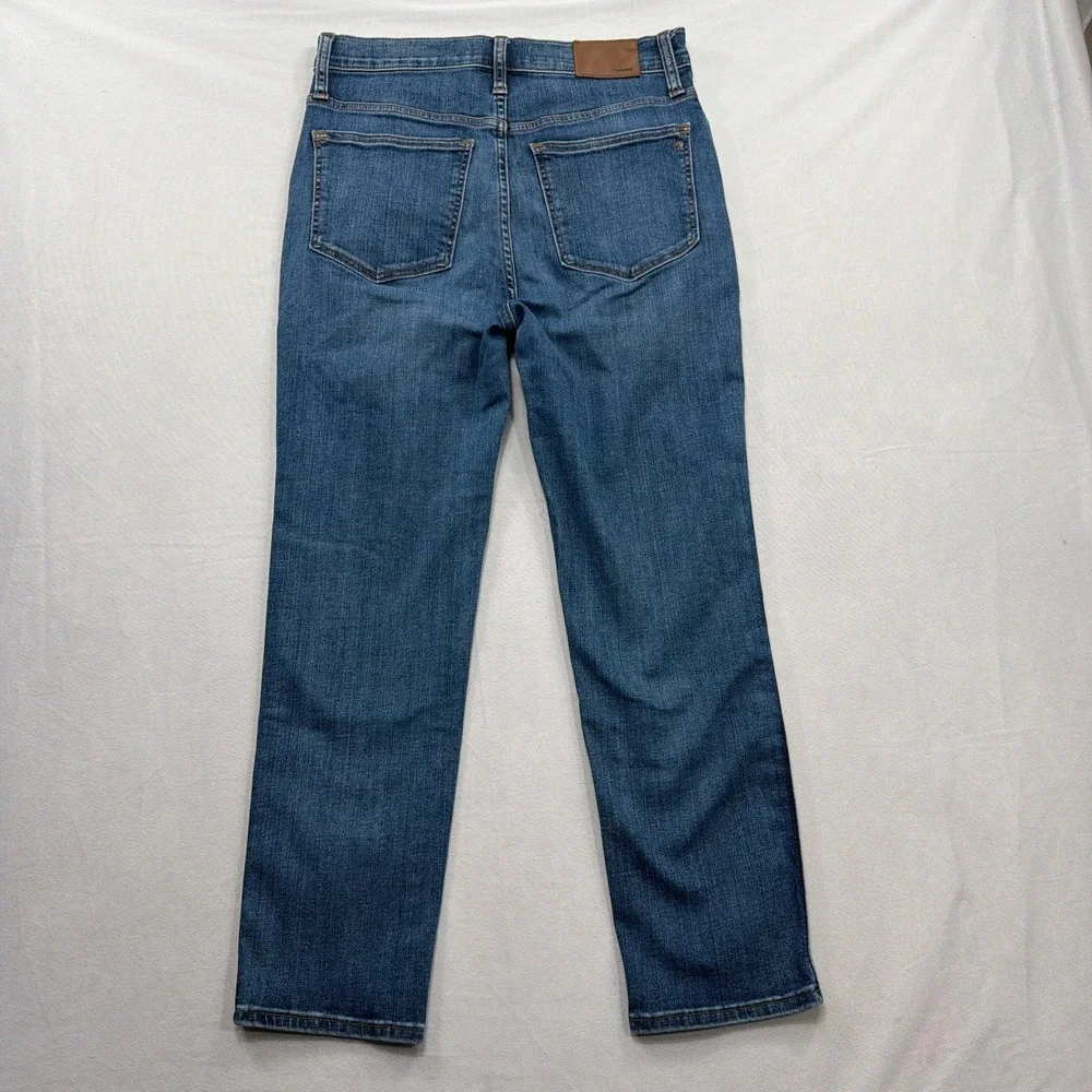 Madewell Jeans Stovepipe High Rise Straight Leg Blue Denim Womens 27